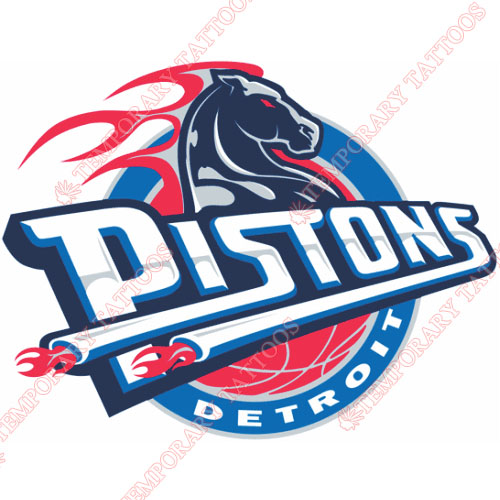 Detroit Pistons Customize Temporary Tattoos Stickers NO.996